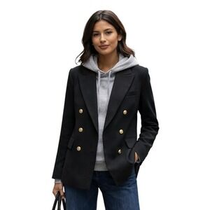 Girdear Double Breasted Black Blazer Size 2